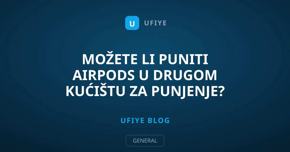 Možete li puniti AirPods u drugom kućištu za punjenje?